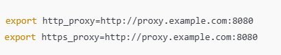 Using Environment Variables for Proxies
