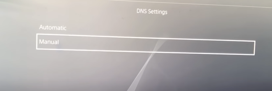 Manually Configure DNS Settings