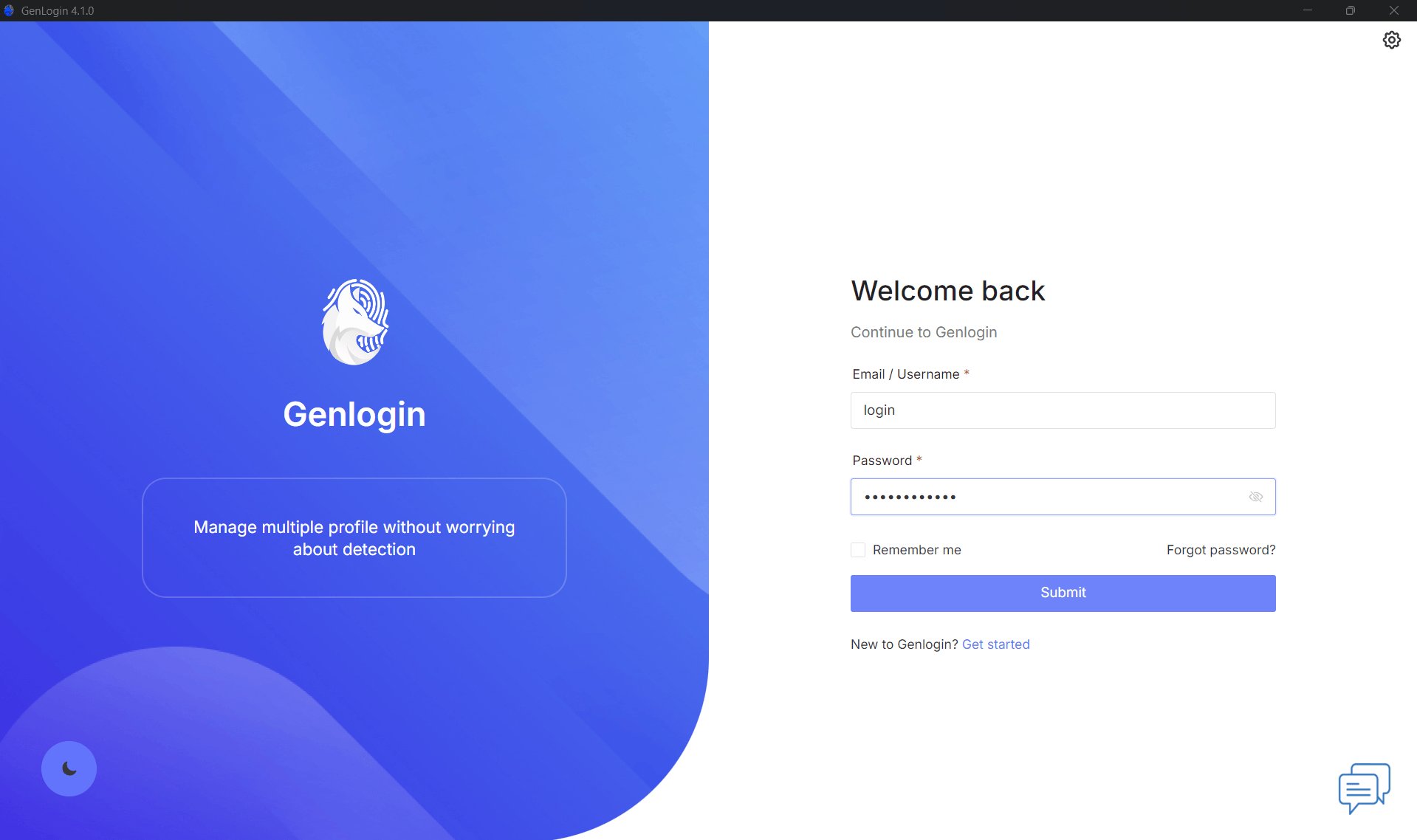 Genlogin log in