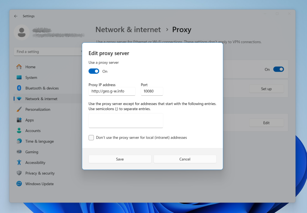 Proxy for Windows 10 and 11, How to Set Up a FloppyData Proxy with Windows