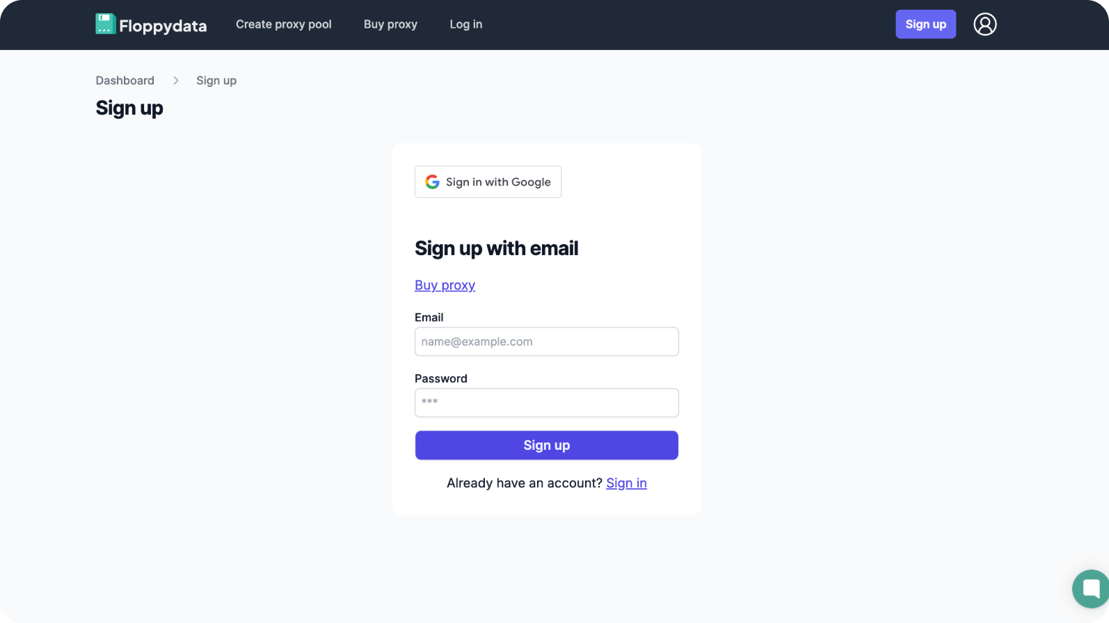 Floppydata login