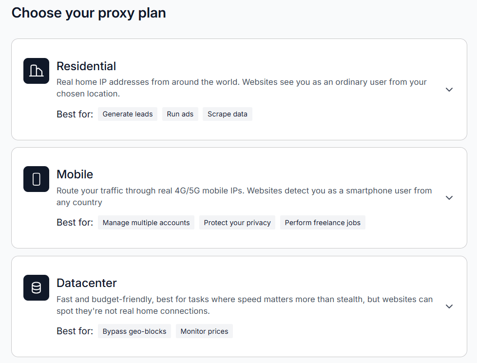 proxy types