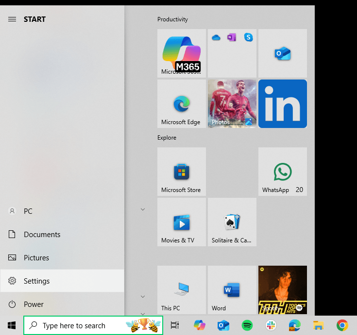 Настройки Windows