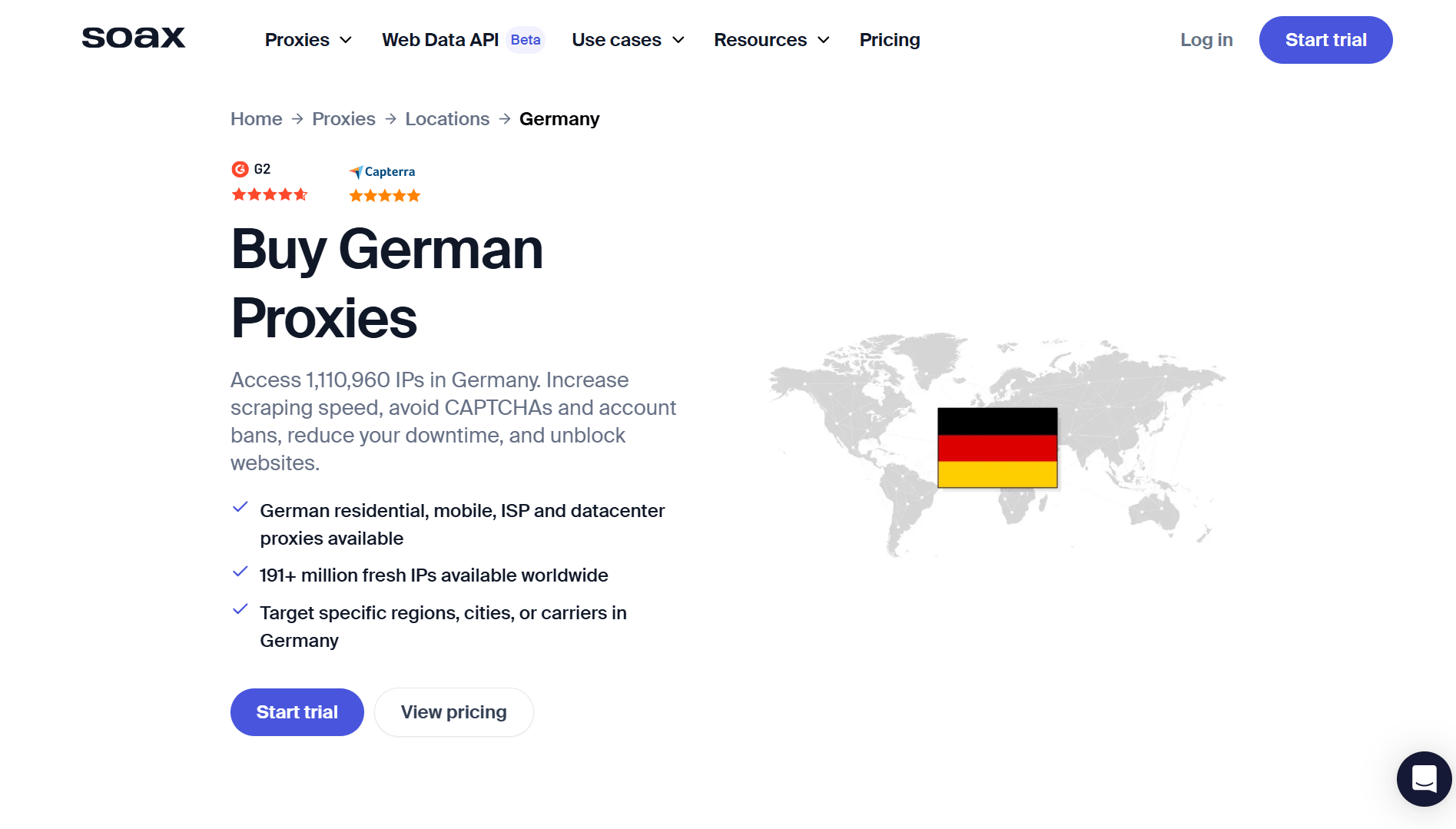 SOAX Rotating Residential Proxies for Germany