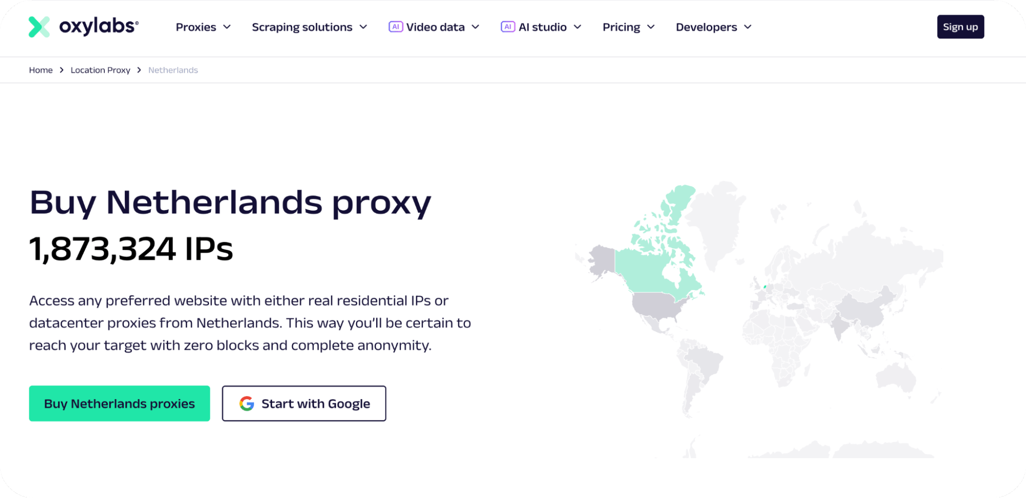 Oxylabs - Netherlands Proxy