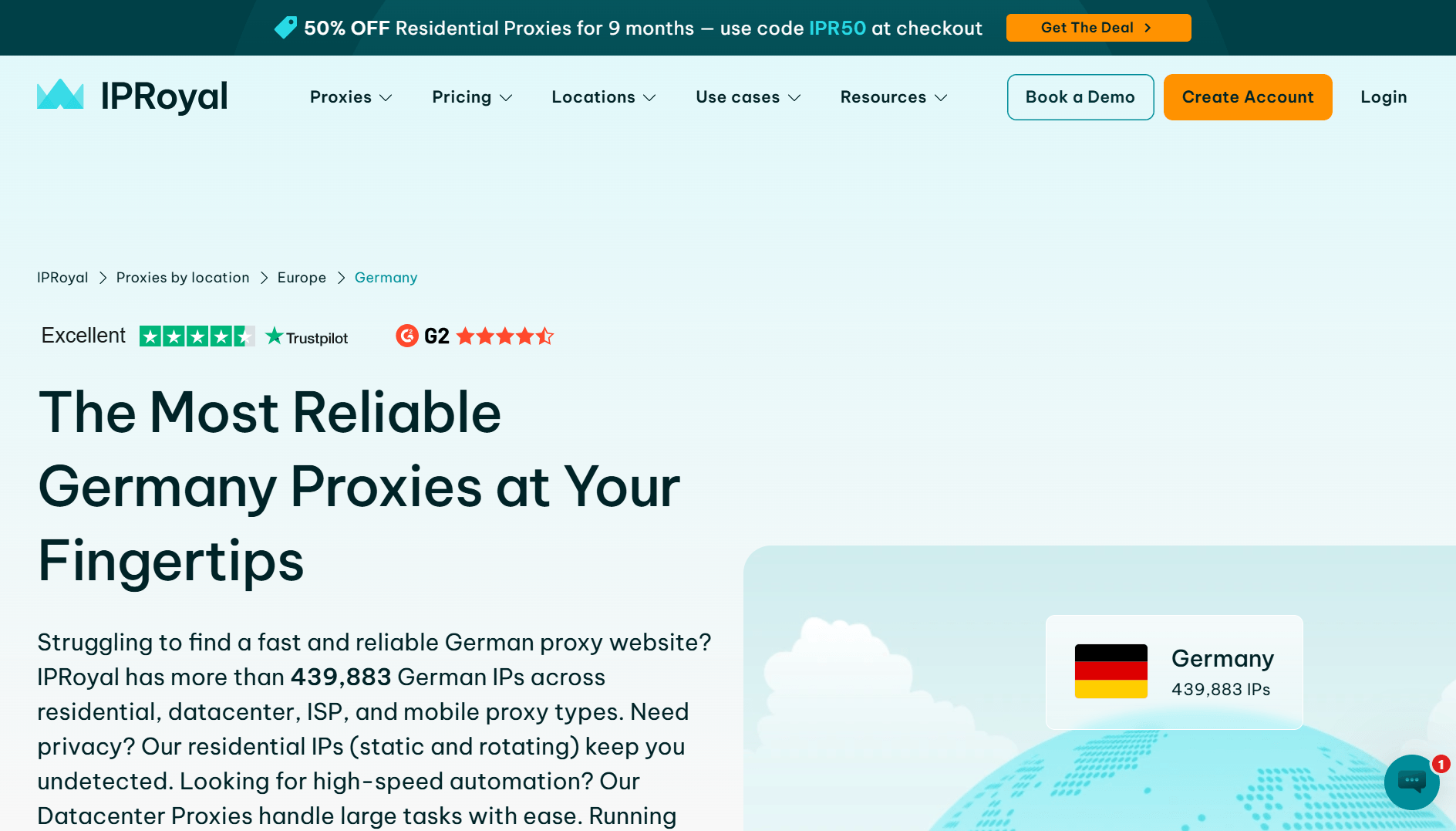 IPRoyal German Proxy