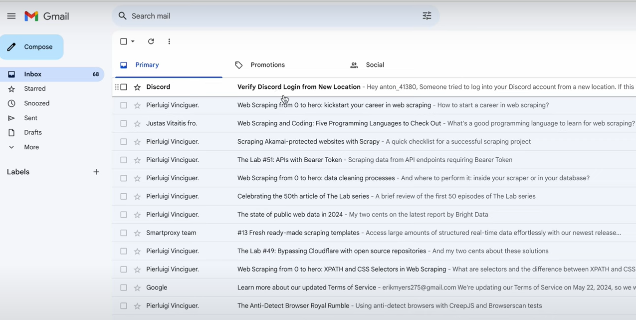 Discord verification on email