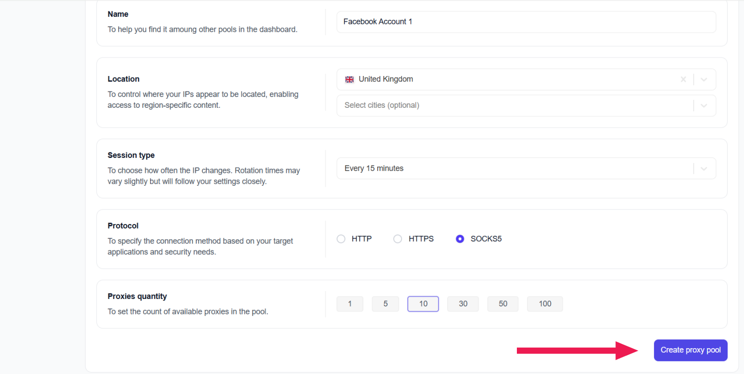 Floppydata create proxy pool