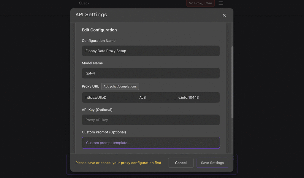 Cómo utilizar el proxy en Janitor AI - Floppydata