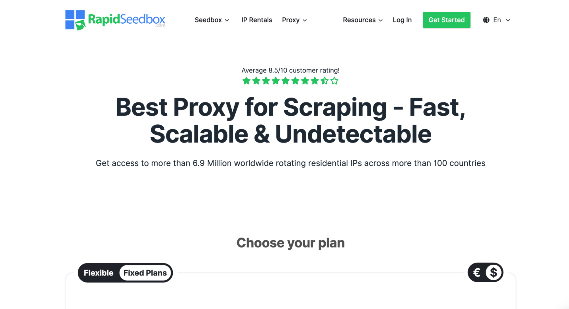 RapidSeedbox - PacketStream Alternatives