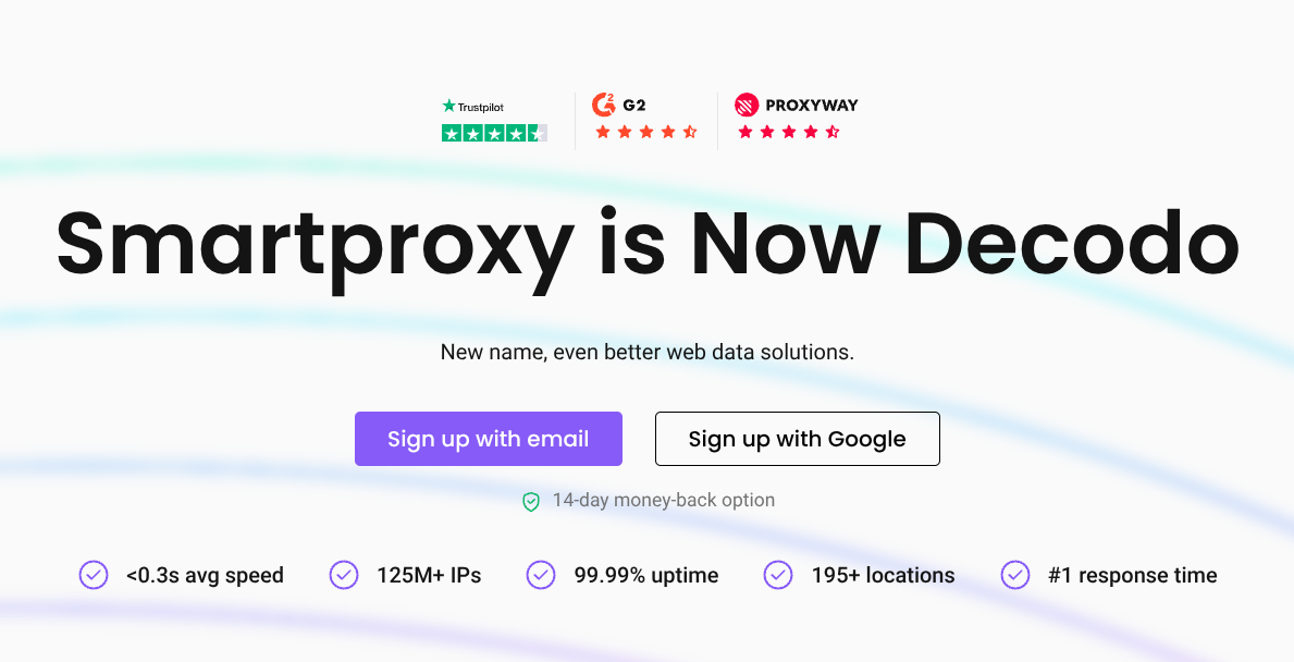 Decodo - Oculus Proxies Alternatives