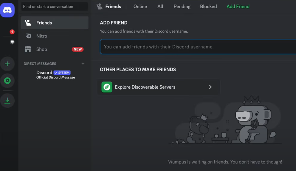 discord dashboard