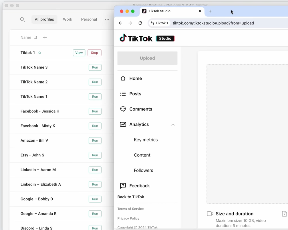 Gologin - TikTok profile