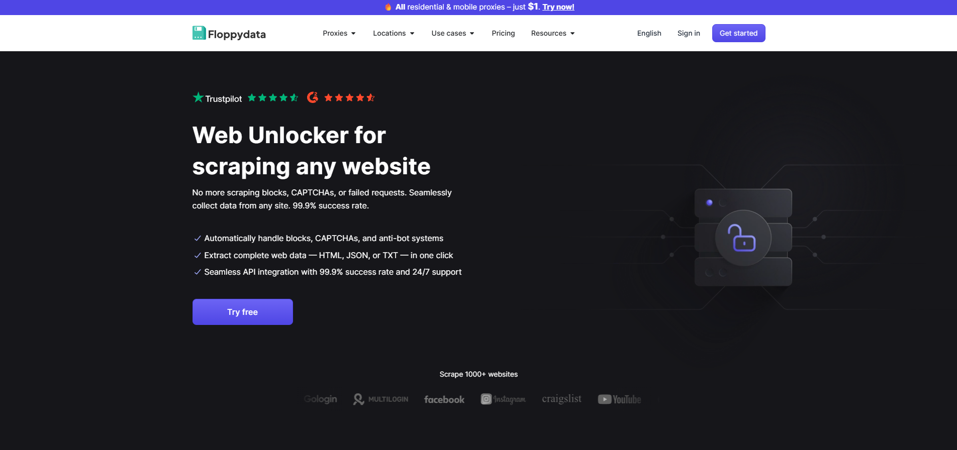 floppydata web unlocker