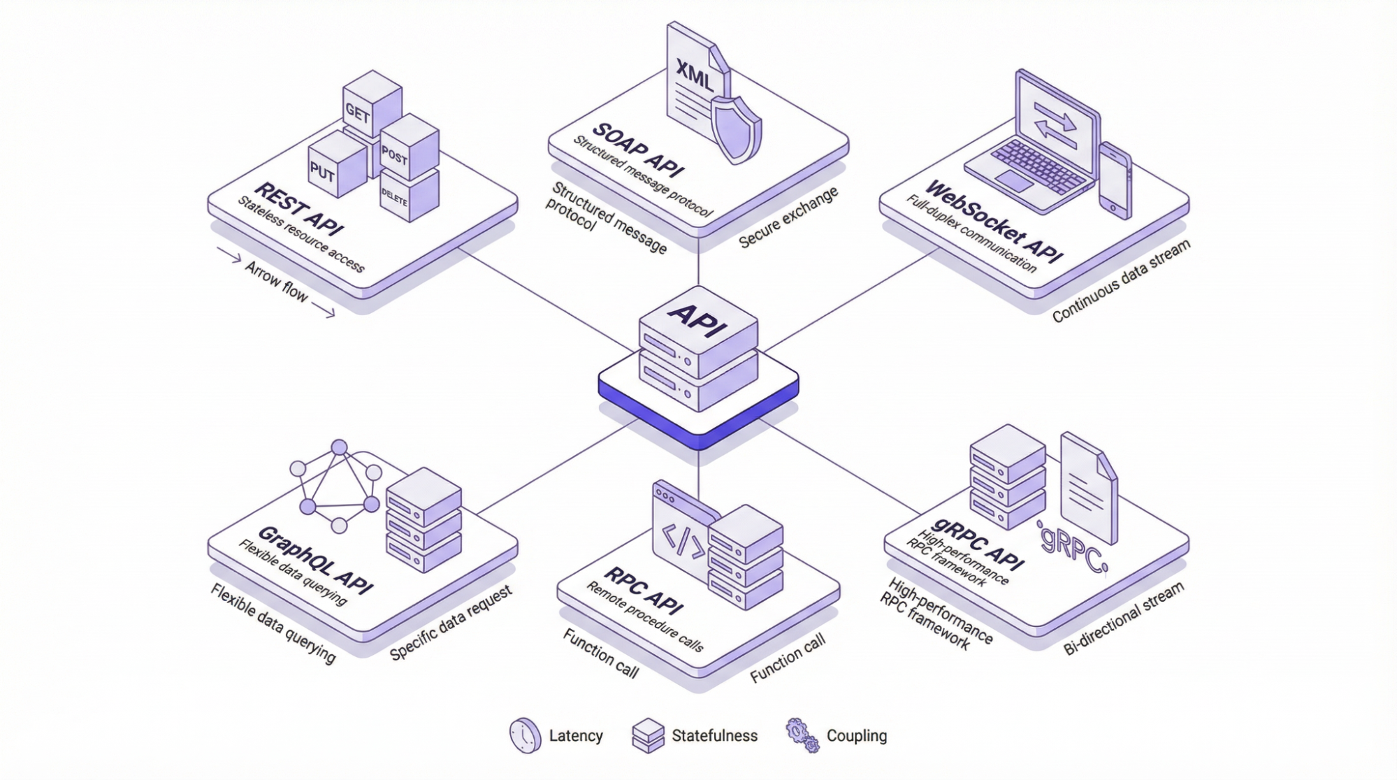 Tipos de API basados en estilos arquitectónicos