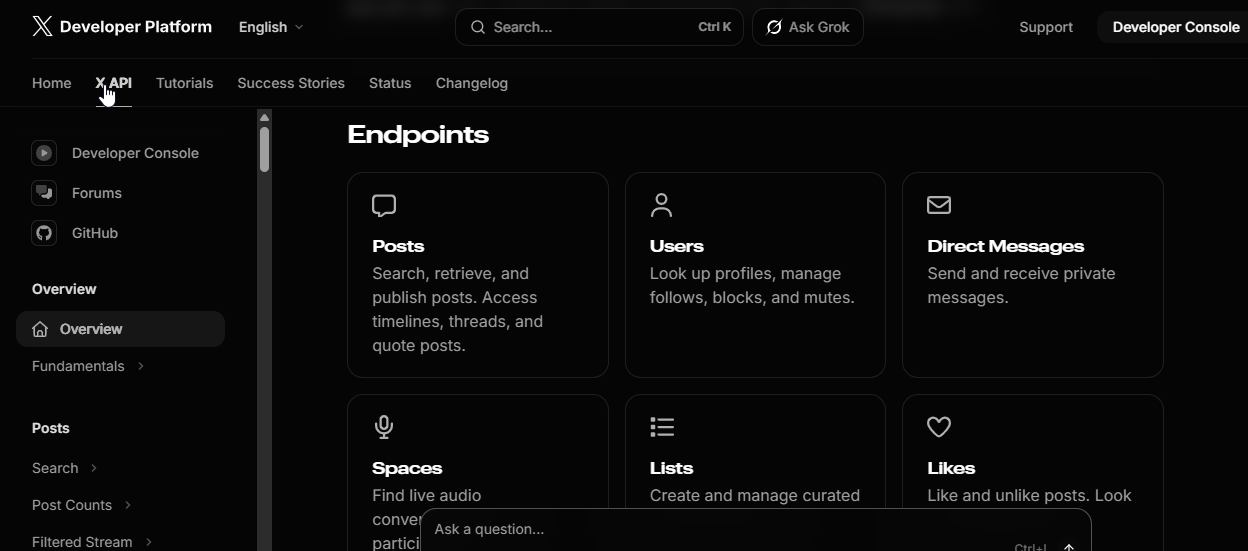 Using X Official API