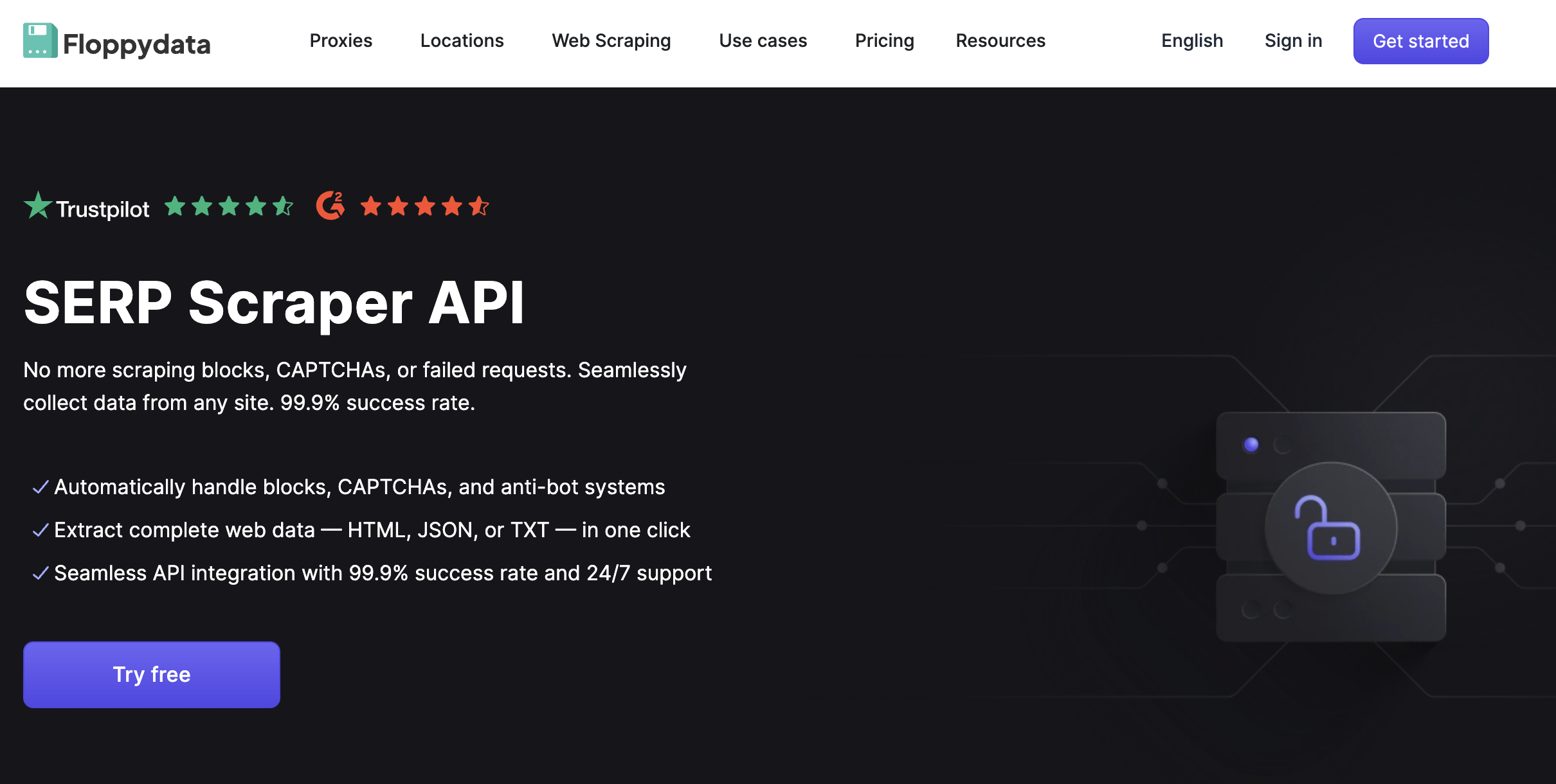 Floppydata SERP Scraper API