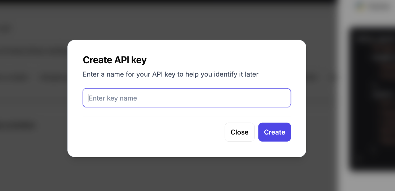 API key