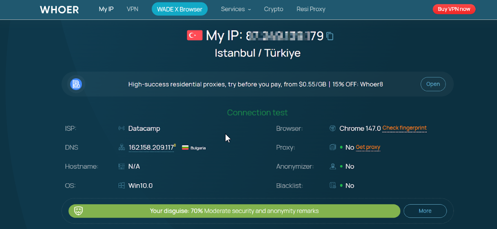Prüfen Sie Ihre IP-Rotation