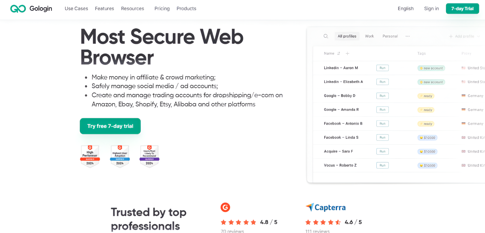 Gologin Proxy Browser