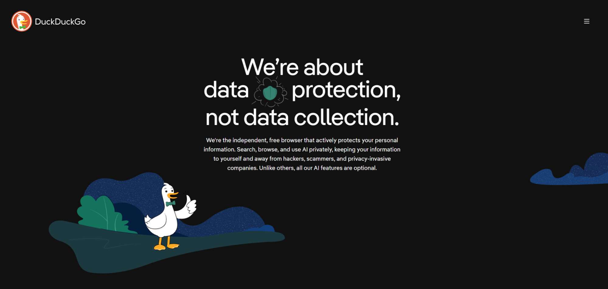 DuckDuckGo privacy-focused browser advertisement