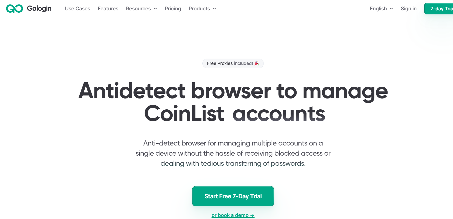 Antidetect browser for CoinList accounts