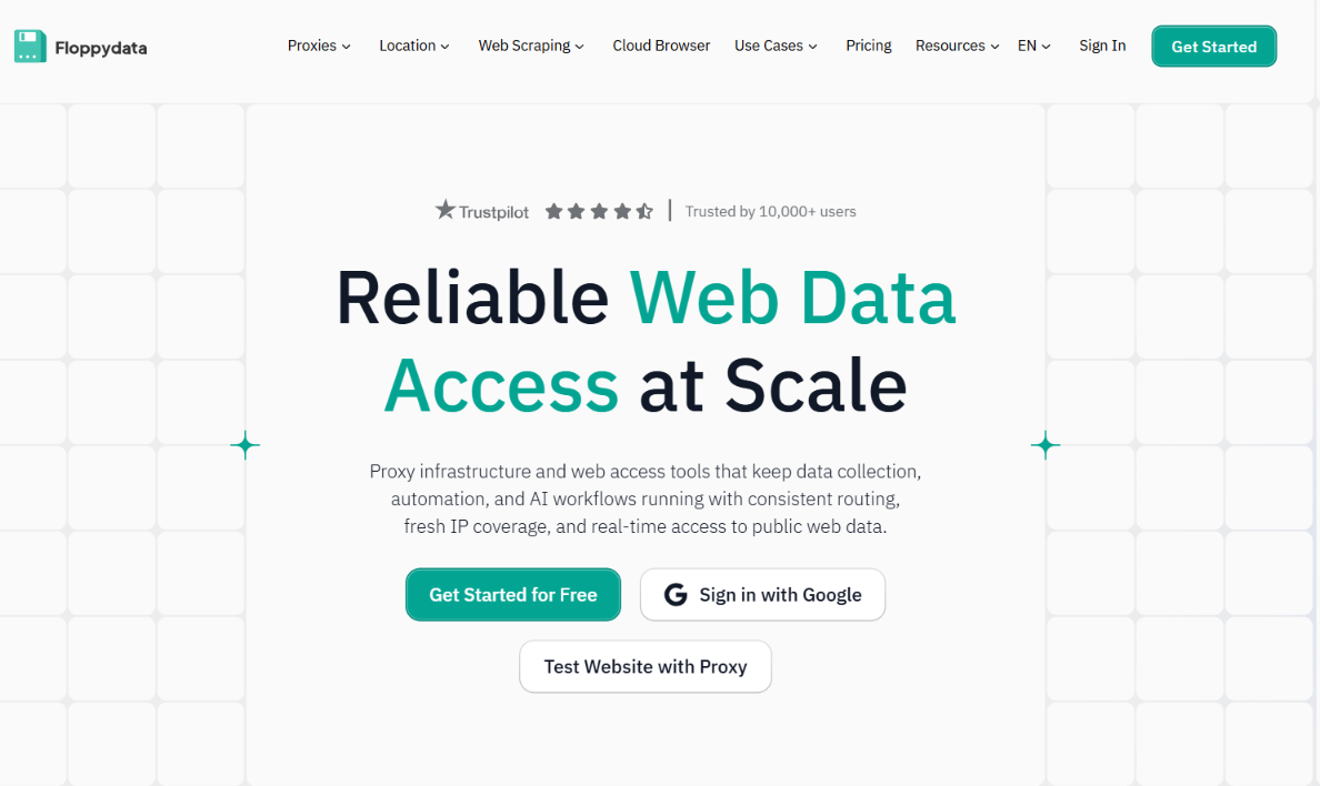 Web data access service advertisement